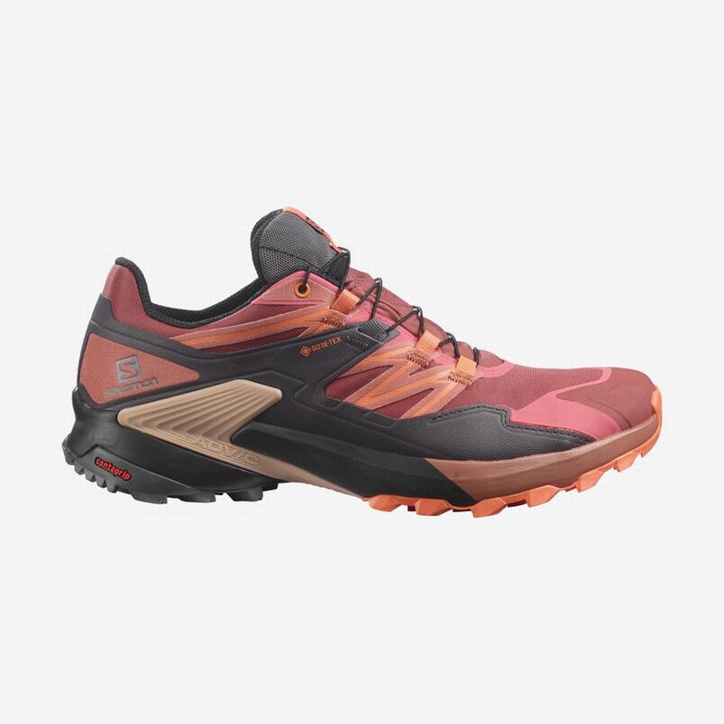 Buty Do Biegania W Terenie Damskie Salomon WINGS SKY GORE-TEX - Czerwone / Czarne - Polska (423-HJEI